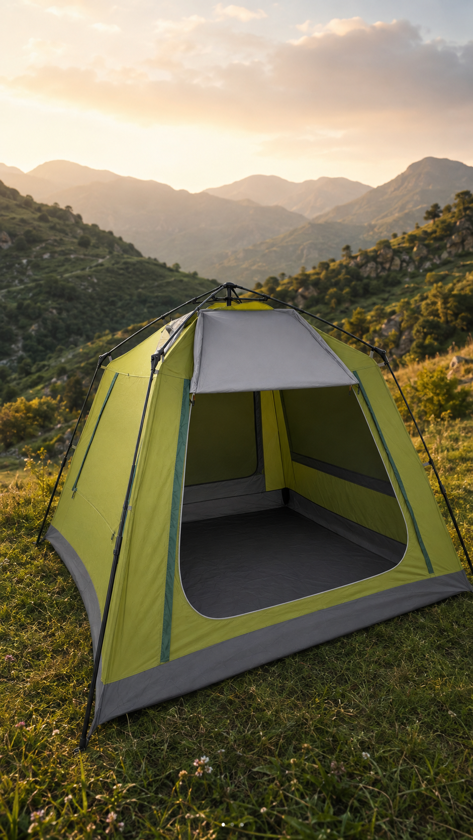 4-Person Family Camping Tent