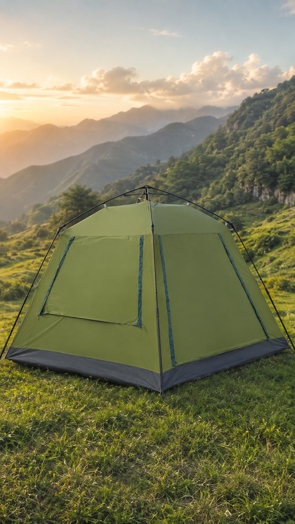 4-Person Family Camping Tent