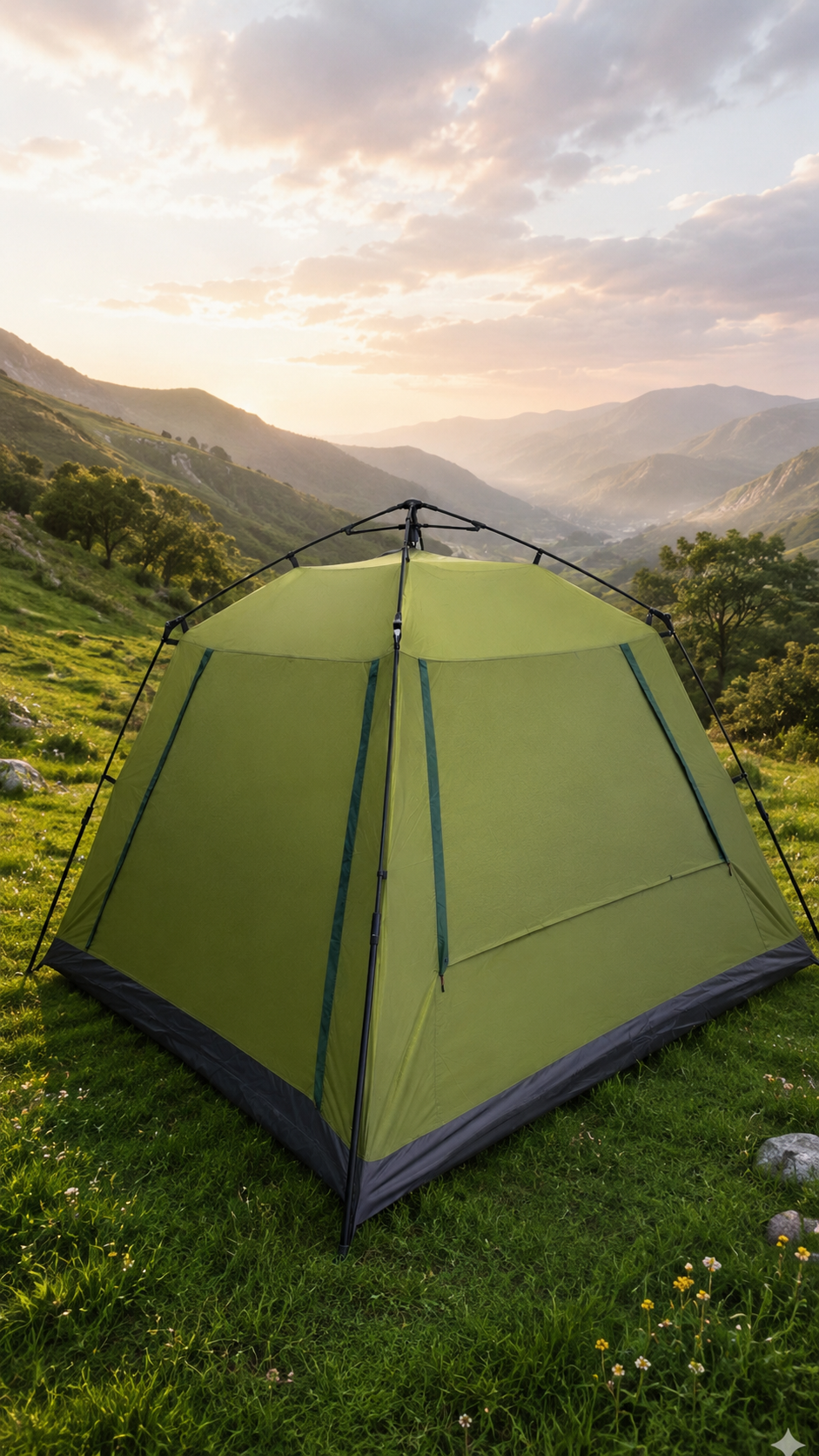 4-Person Family Camping Tent