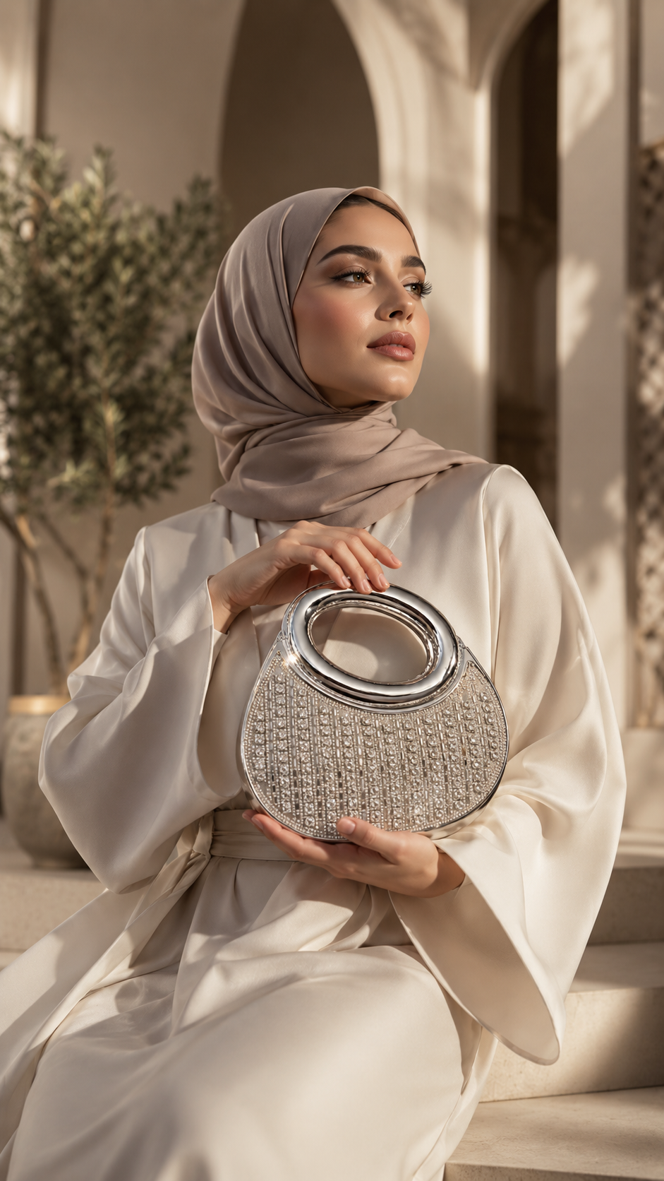Women's Luxury Crystal Rhinestone Evening Clutch Bag