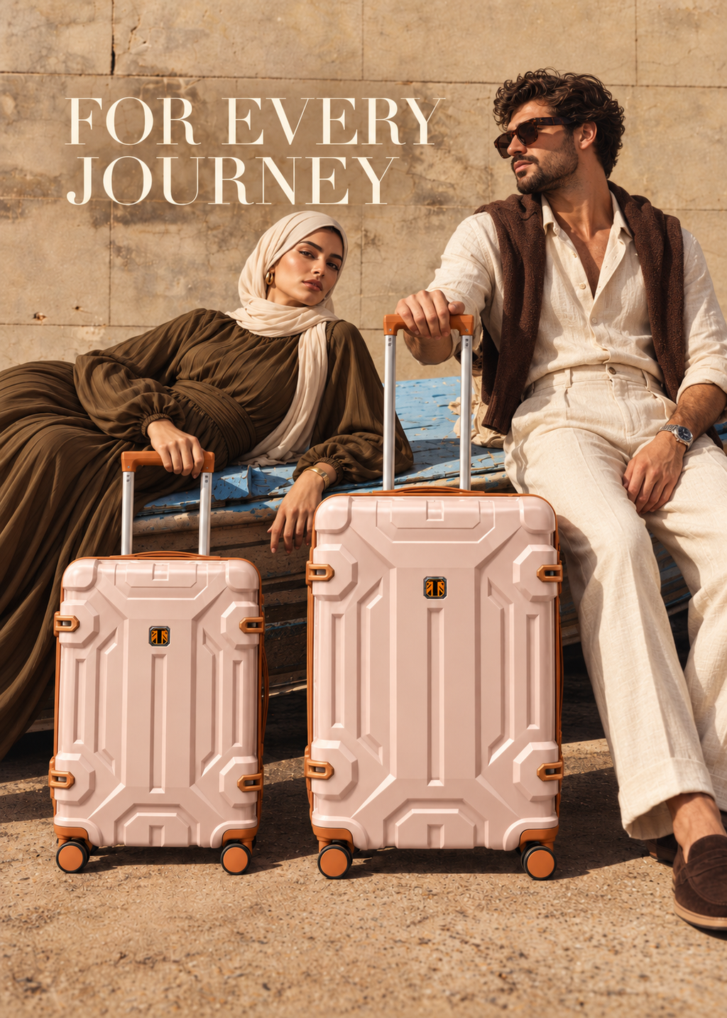 Polypropylene Hard Shell Trolley Suitcase