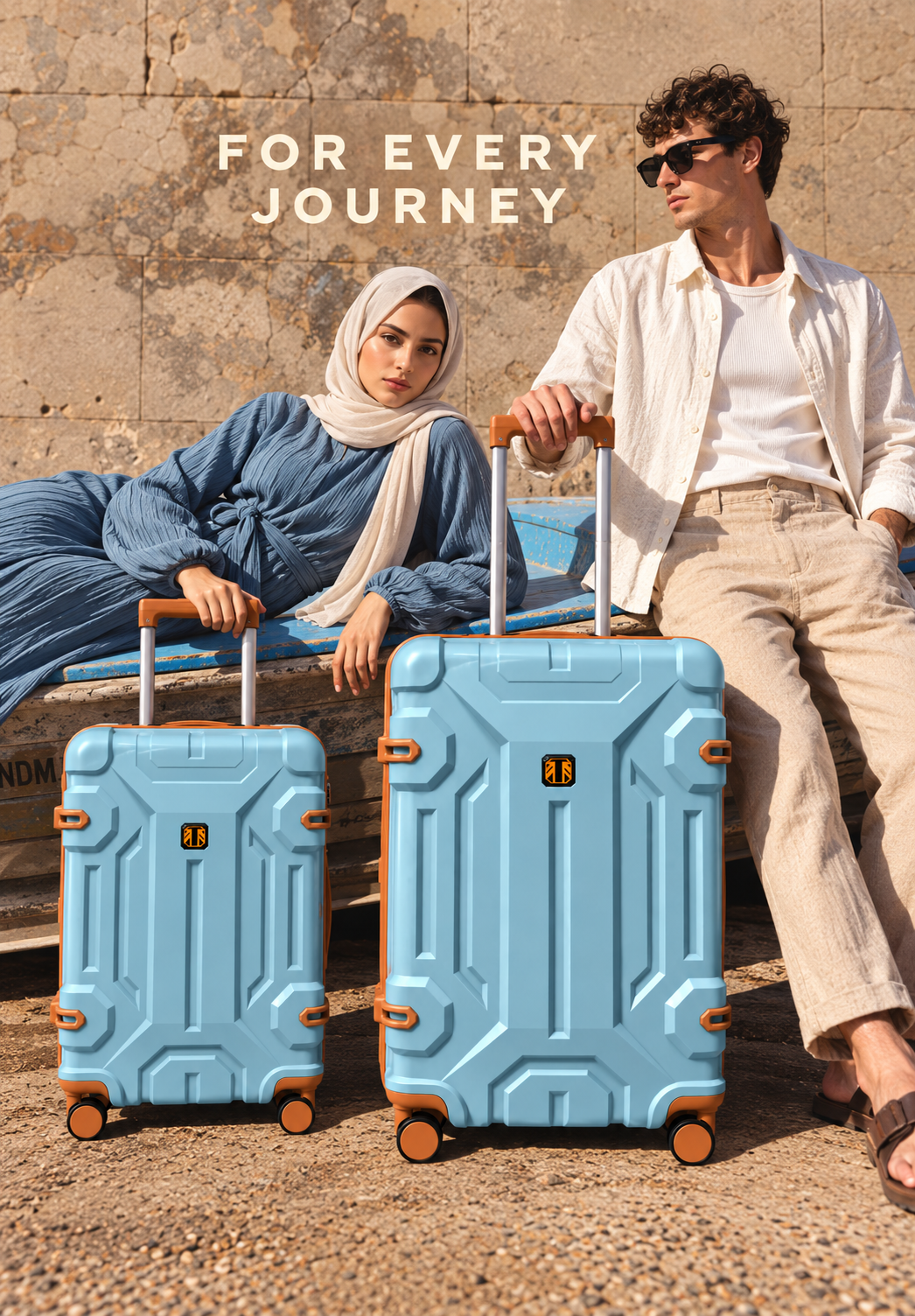 Polypropylene Hard Shell Trolley Suitcase