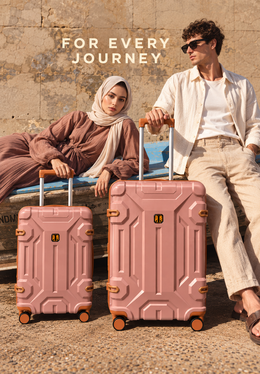 Polypropylene Hard Shell Trolley Suitcase