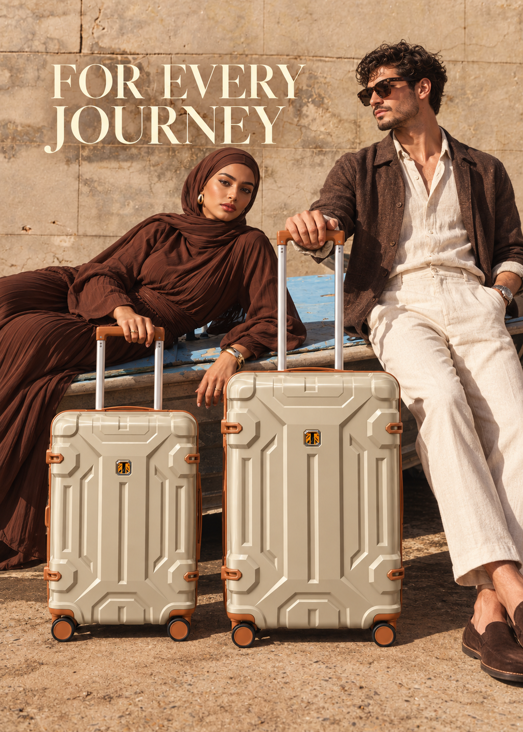 Polypropylene Hard Shell Trolley Suitcase