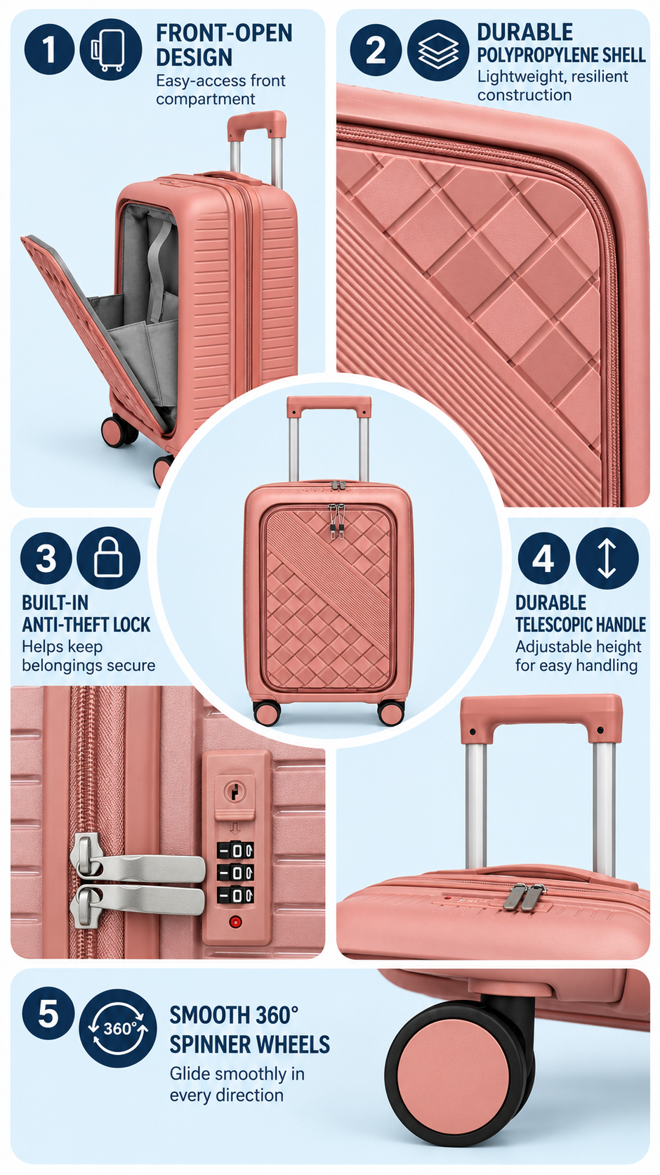 20" Carry On Suitcase