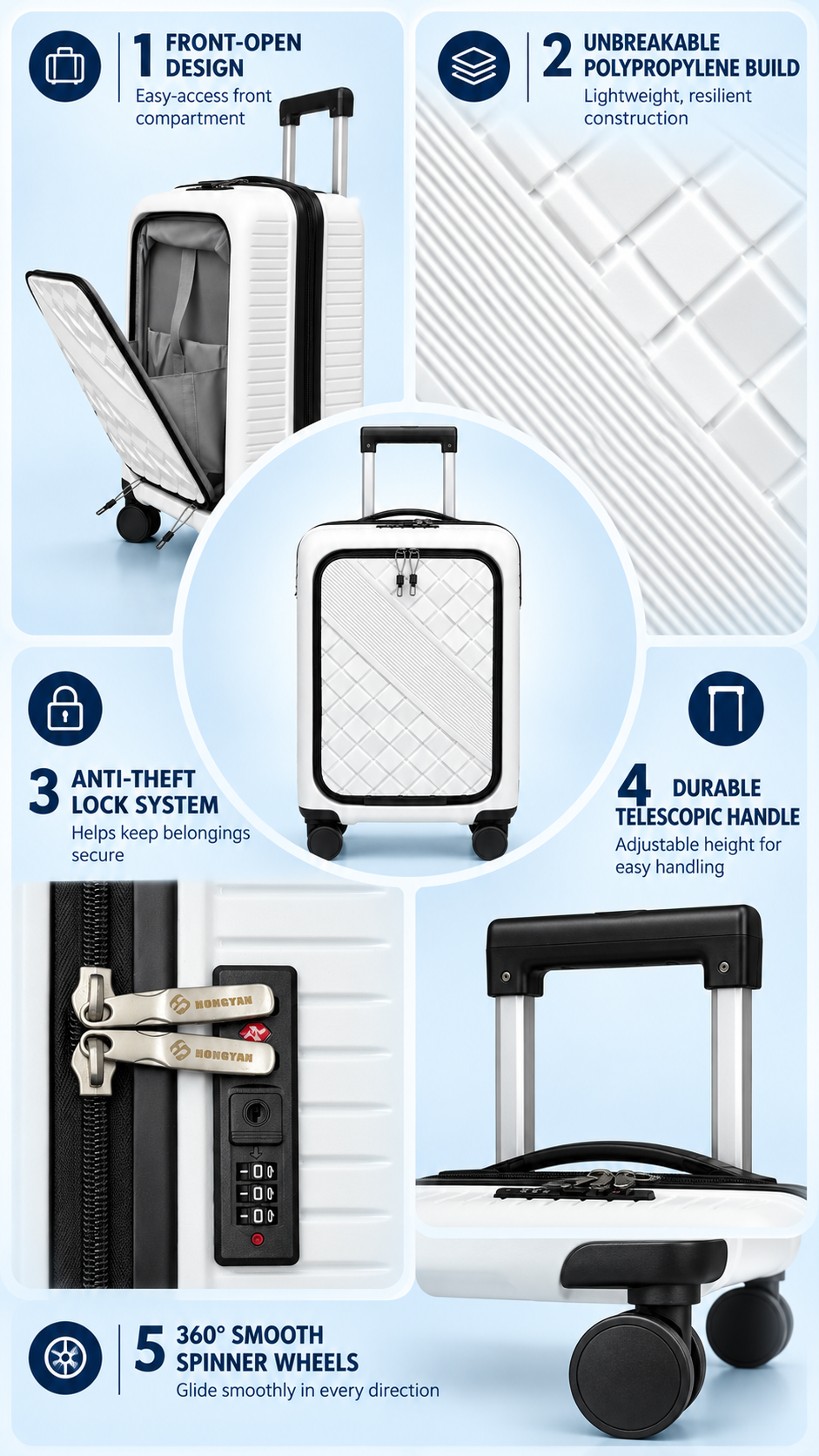 20" Carry On Suitcase