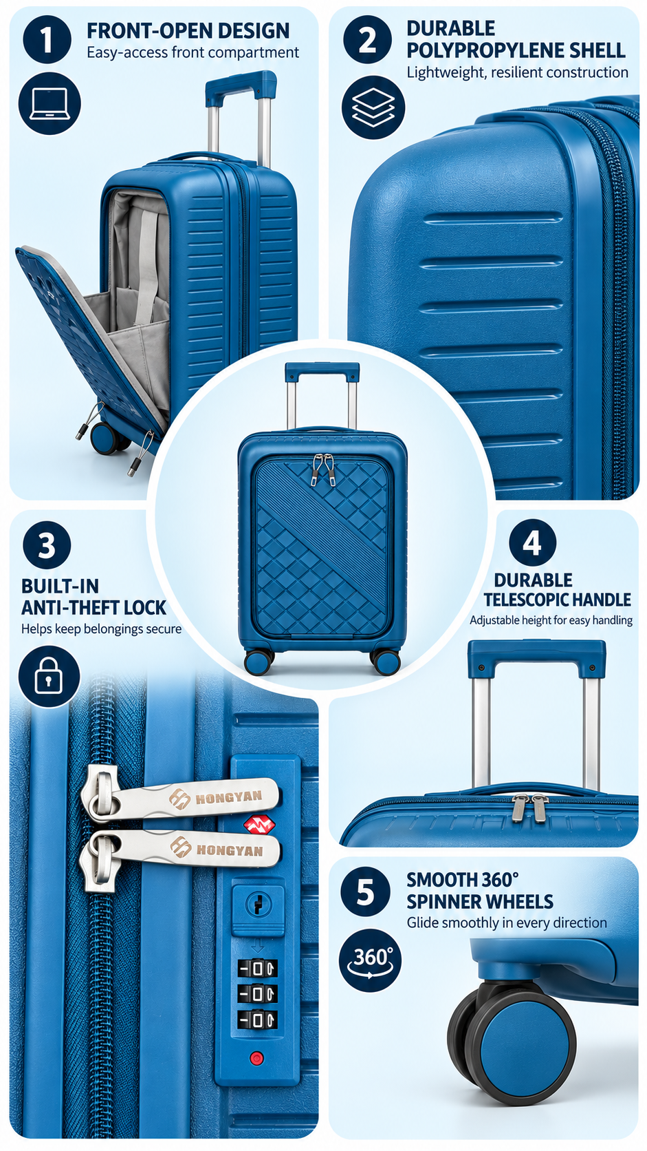 20" Carry On Suitcase