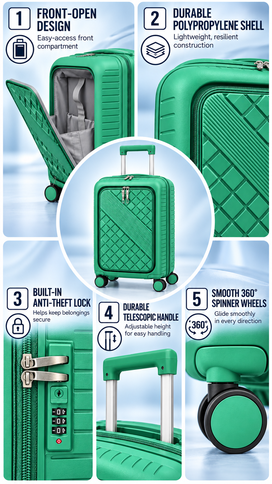 20" Carry On Suitcase