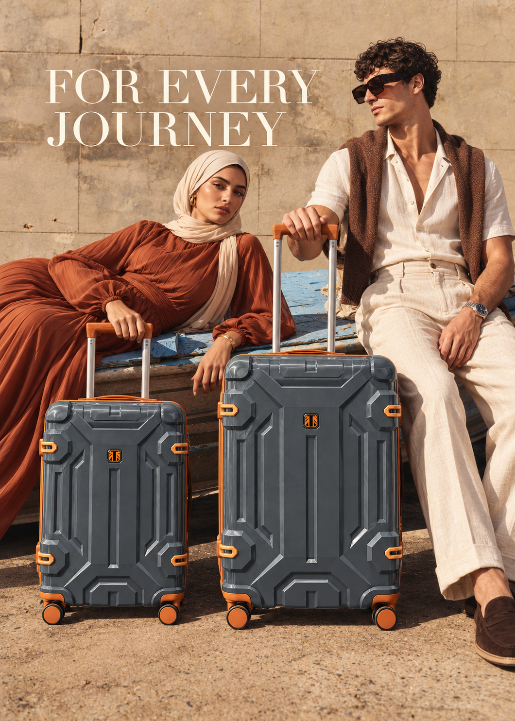 Polypropylene Hard Shell Trolley Suitcase