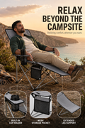 Reclining Camping Chair with Footrest