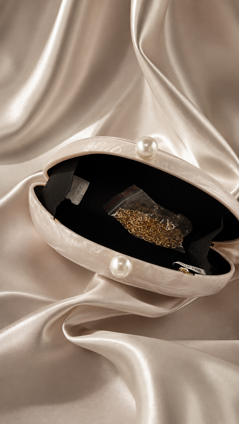 Women's Pearl Clutch Bag