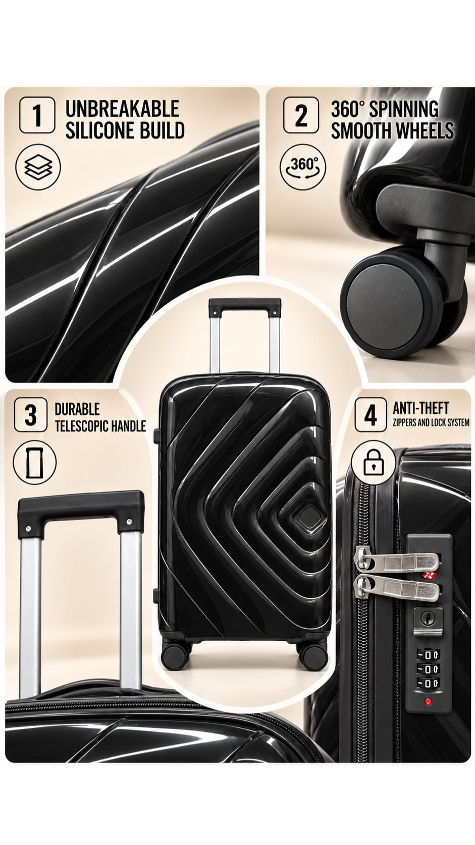 Unbreakable Luggage Set