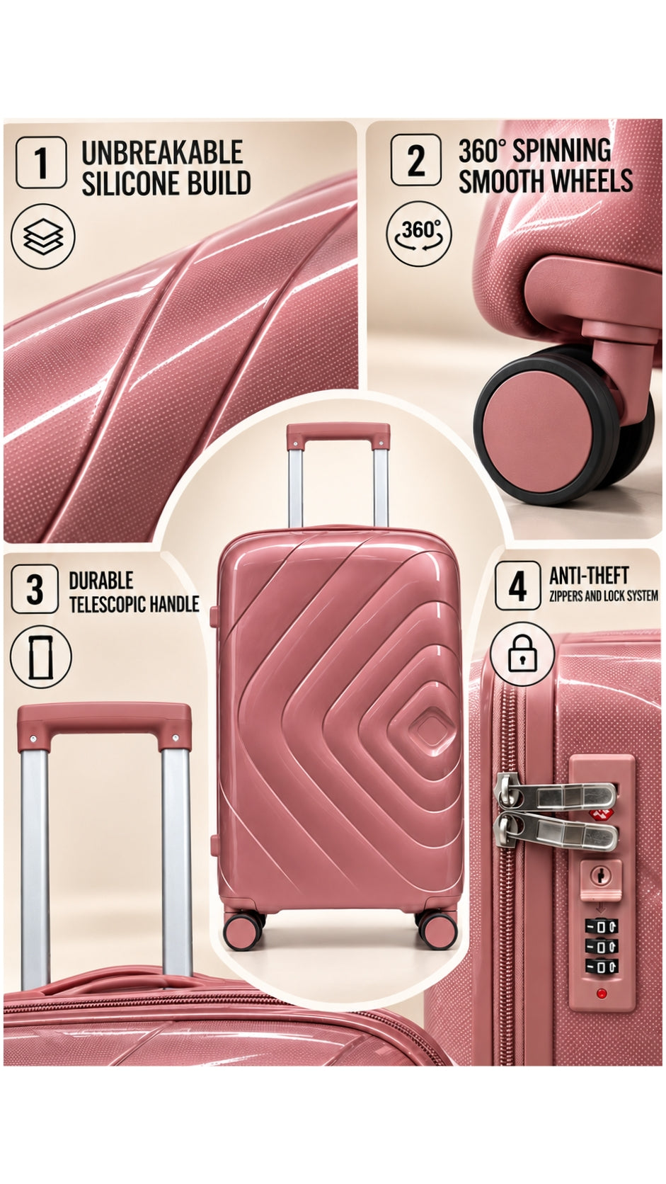 Unbreakable Luggage Set