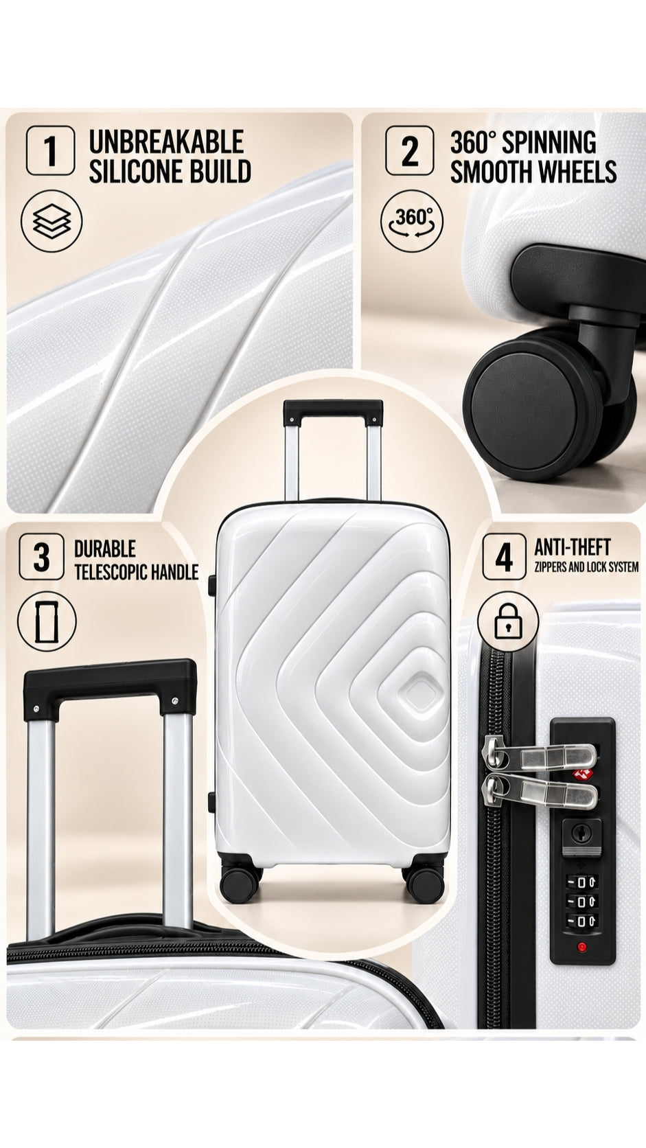 Unbreakable Luggage Set
