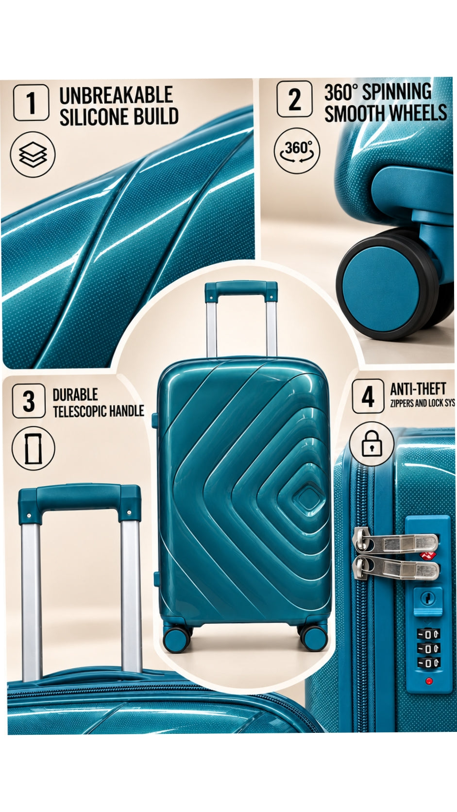 Unbreakable Luggage Set