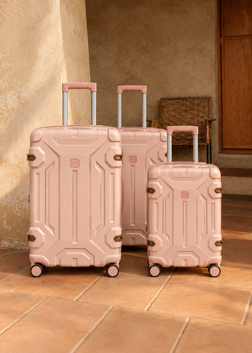 3 Piece Semi-Flexible Silicone Hard-Shell Luggage Set