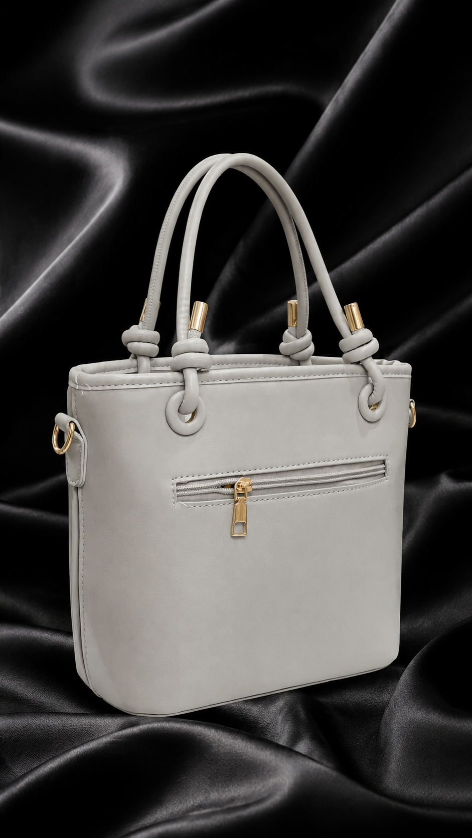 Women’s Pleated Tote Bag with Star Charm
