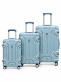 3 Piece Semi-Flexible Silicone Hard-Shell Luggage Set