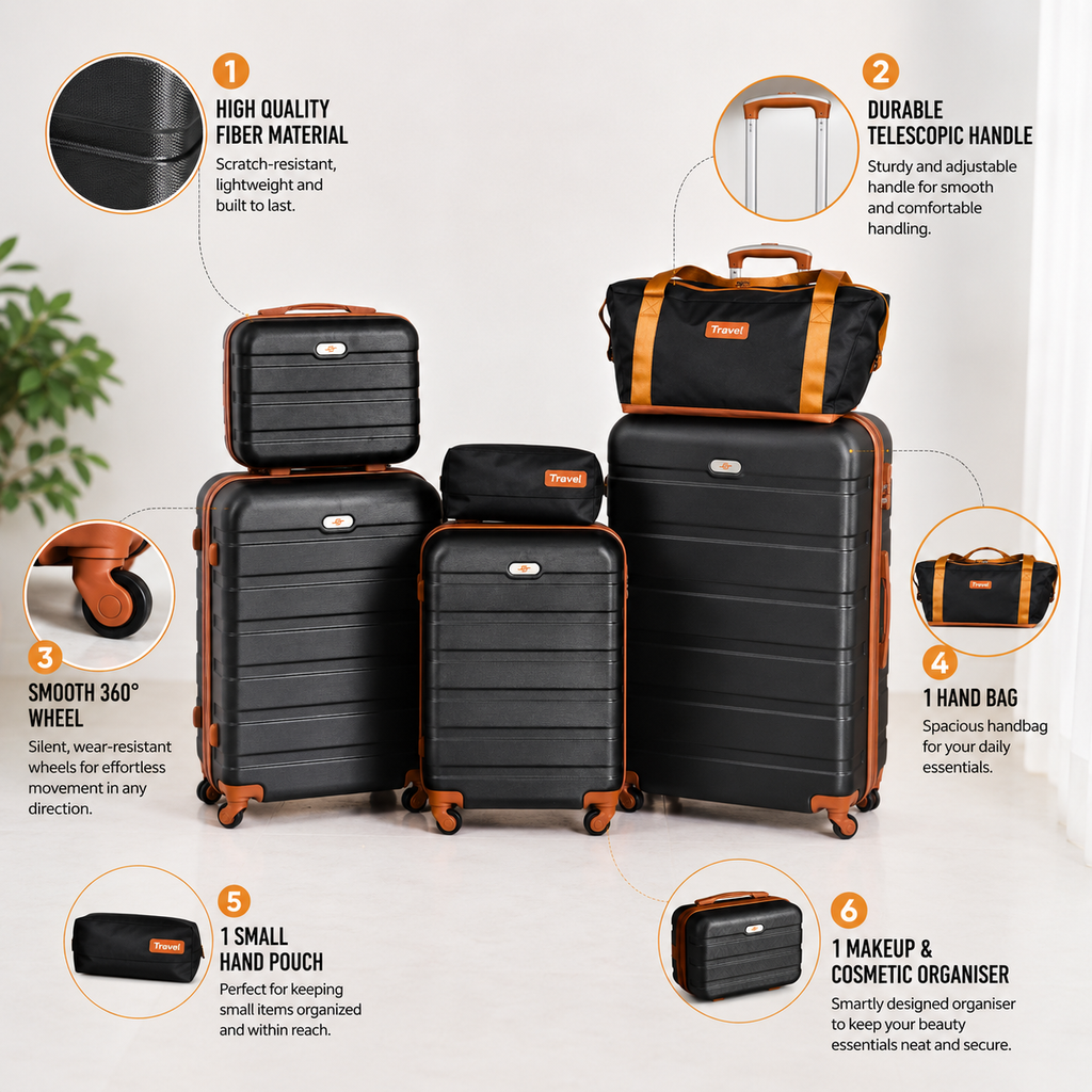 Travel 6 PC SET
