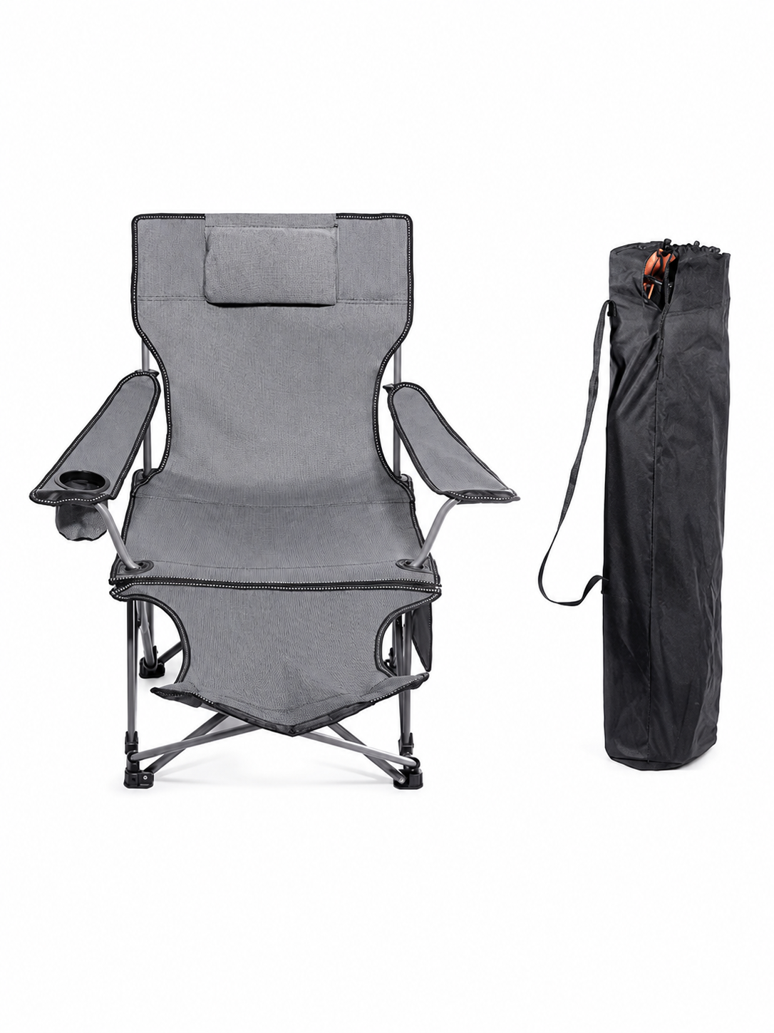 Reclining Camping Chair with Footrest