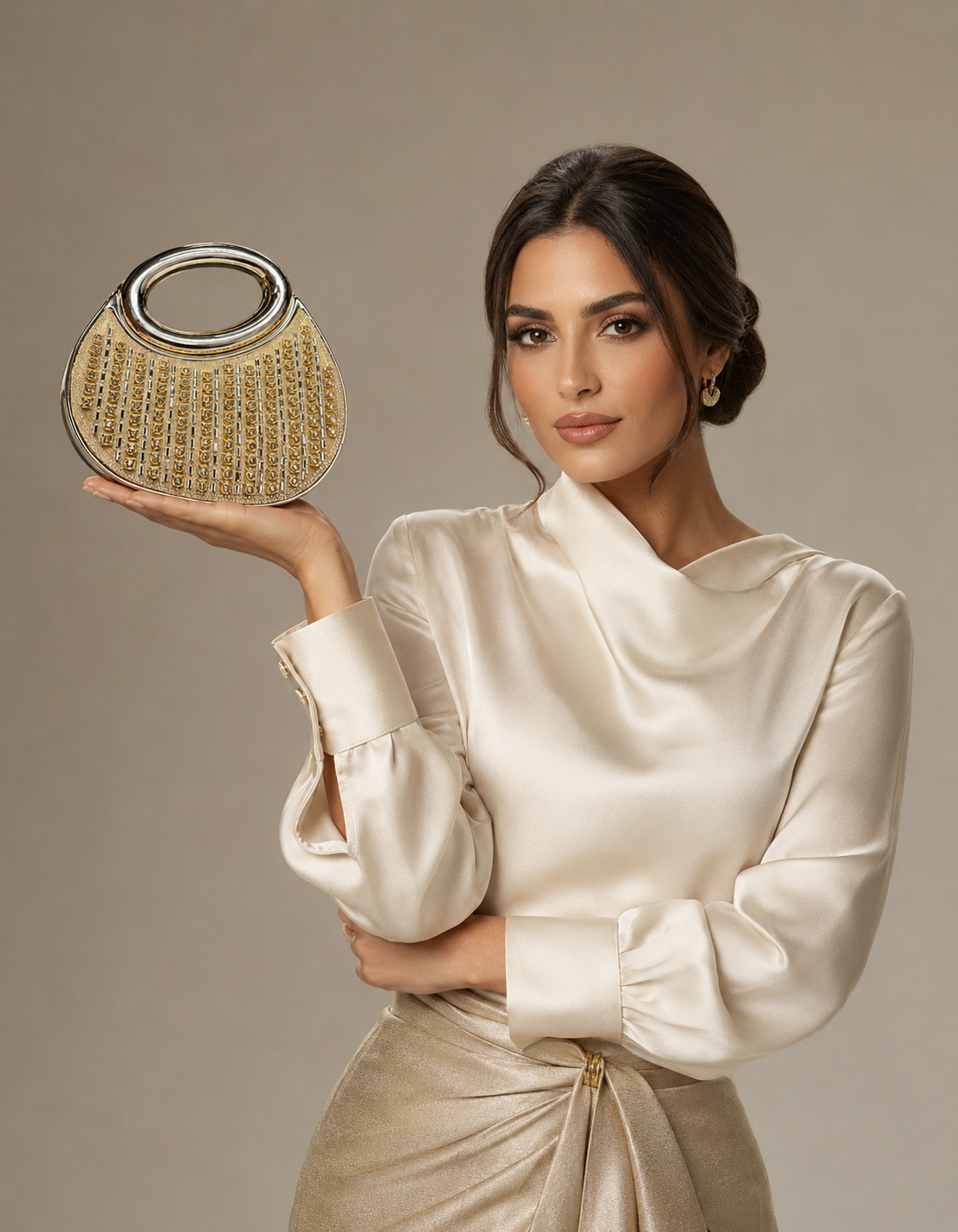 Women's Luxury Crystal Rhinestone Evening Clutch Bag