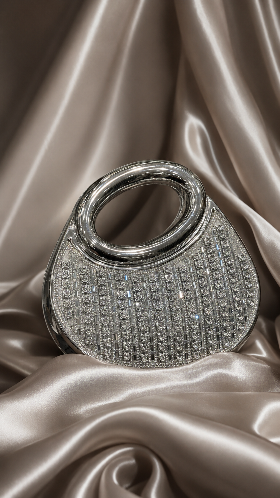 Women's Luxury Crystal Rhinestone Evening Clutch Bag