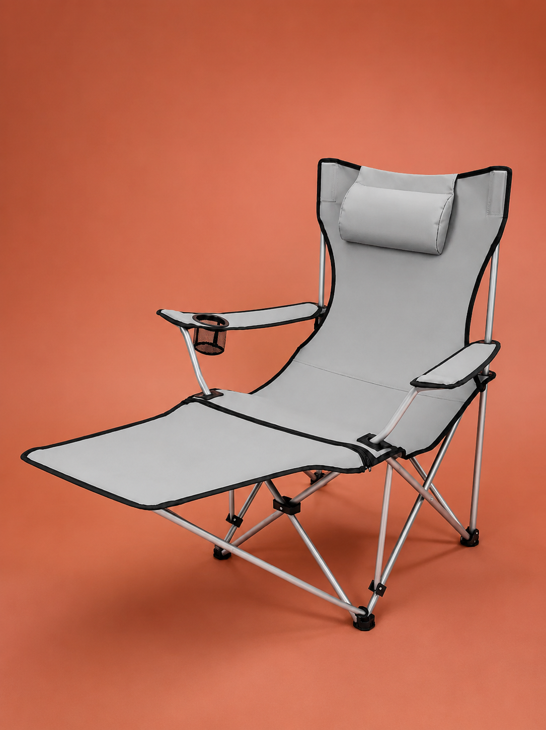 Reclining Camping Chair with Footrest