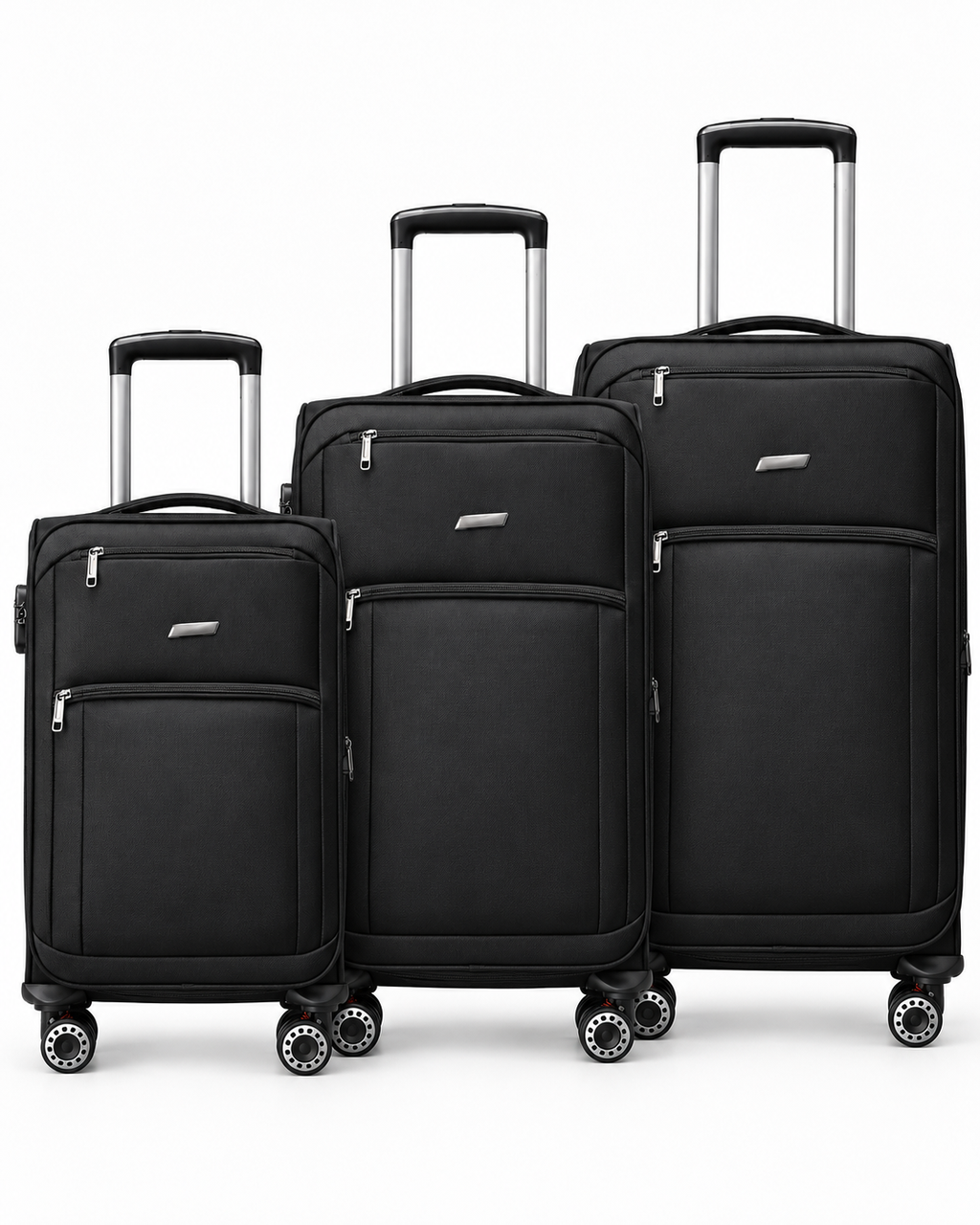 3Pcs Soft Luggage Set