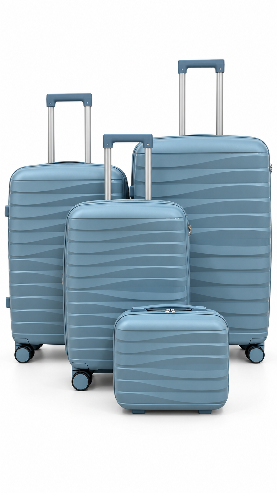 Luggage Set with Makeup Case