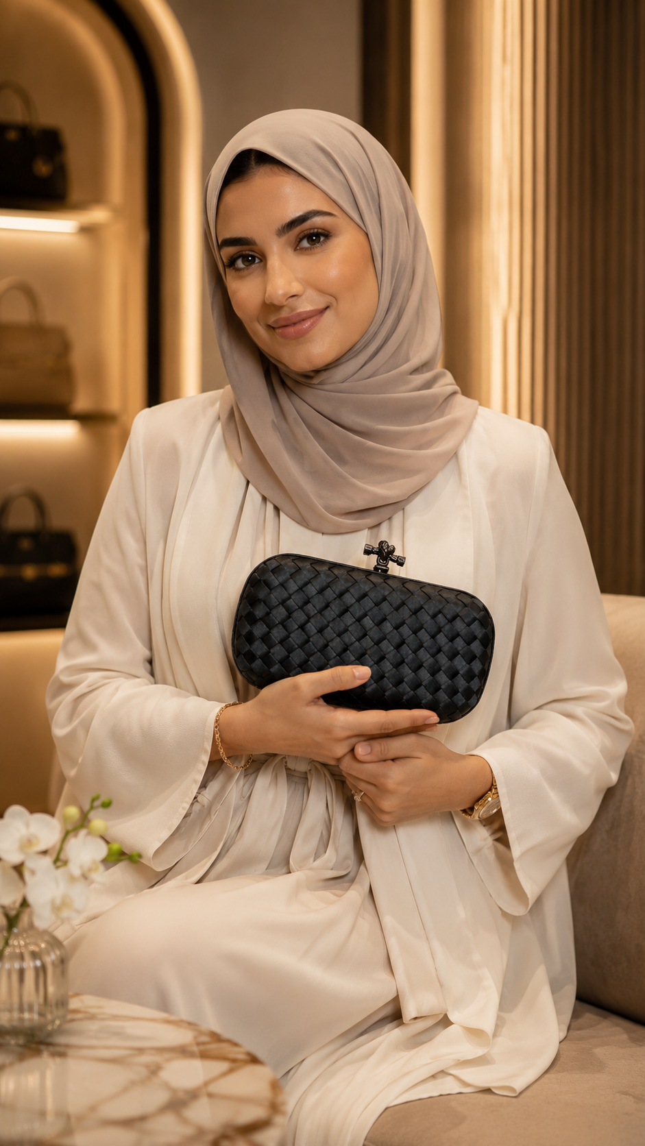 Women’s Luxury Woven Clutch Bag