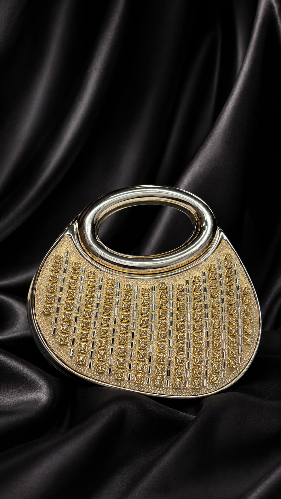 Women's Luxury Crystal Rhinestone Evening Clutch Bag
