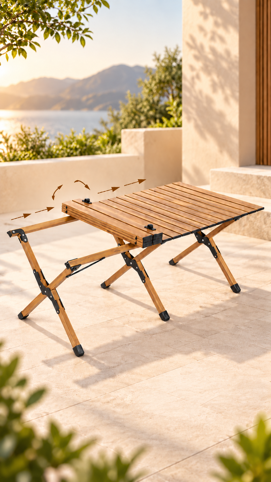 Simple and Portable Carbon Steel Egg Roll Table
